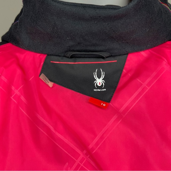 Women’s Spyder Black Neon Ski Coat 10 - Picture 9 of 10
